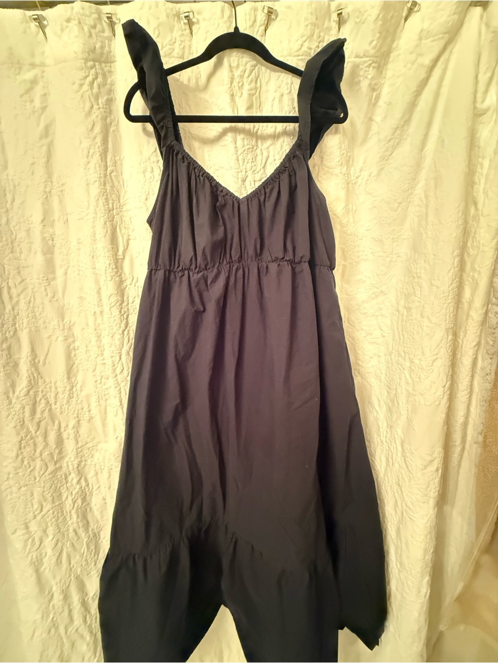 Target Navy Maxi Dress with Ruffle Straps